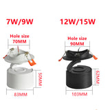 LED embedded spotlight ceiling light living room ceiling Nordic track spotlight universal adjustable cob downlight