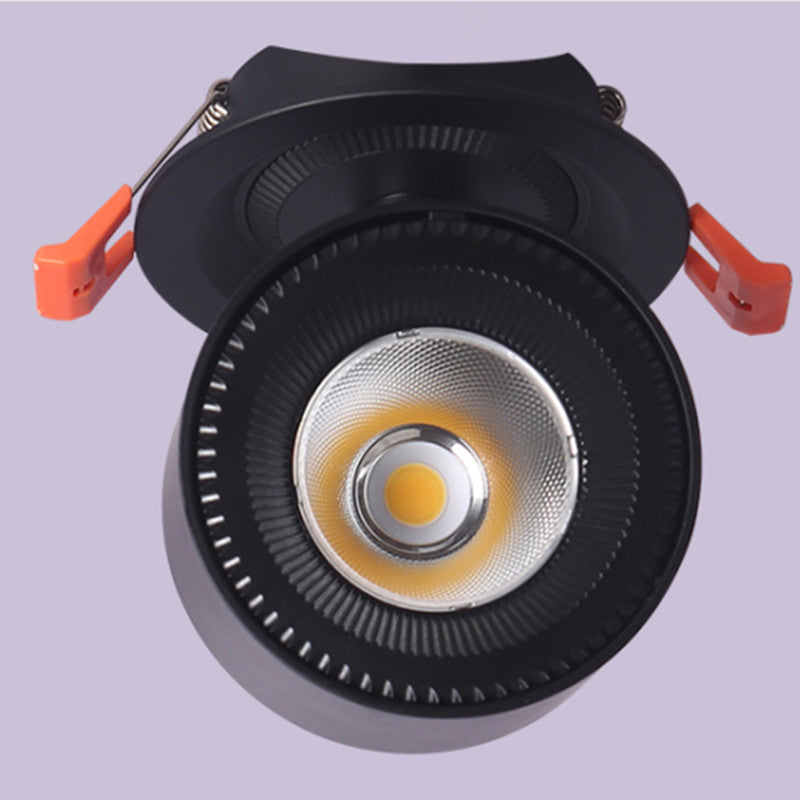 LED embedded spotlight ceiling light living room ceiling Nordic track spotlight universal adjustable cob downlight