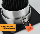 LED Recessed Square Downlights 5W 7W 12W 15W COB LED Ceiling Lamp AC85-265V Warm/Cold White LED Spot Lights Indoor Lighting