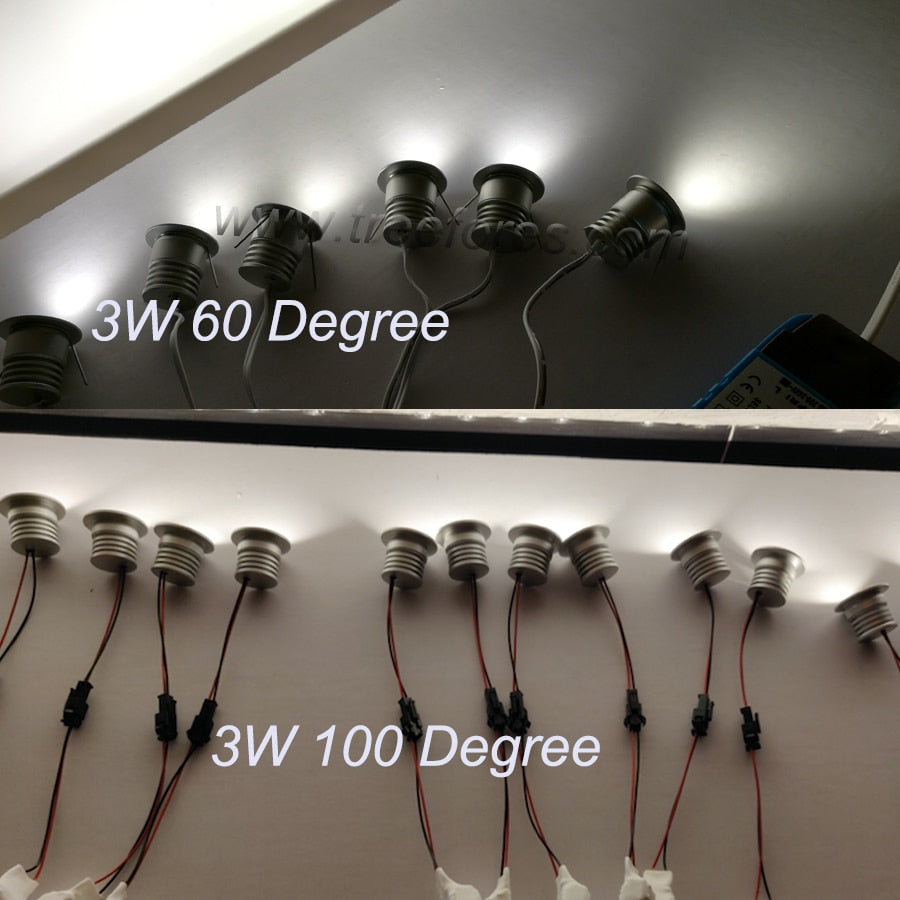 Downlight 3W DC12V-24V AC100-240V Mini LED Stair Spot Light Kitchen Cabinet Lighting Indoor Showcase Lamp Ceiling Bulb