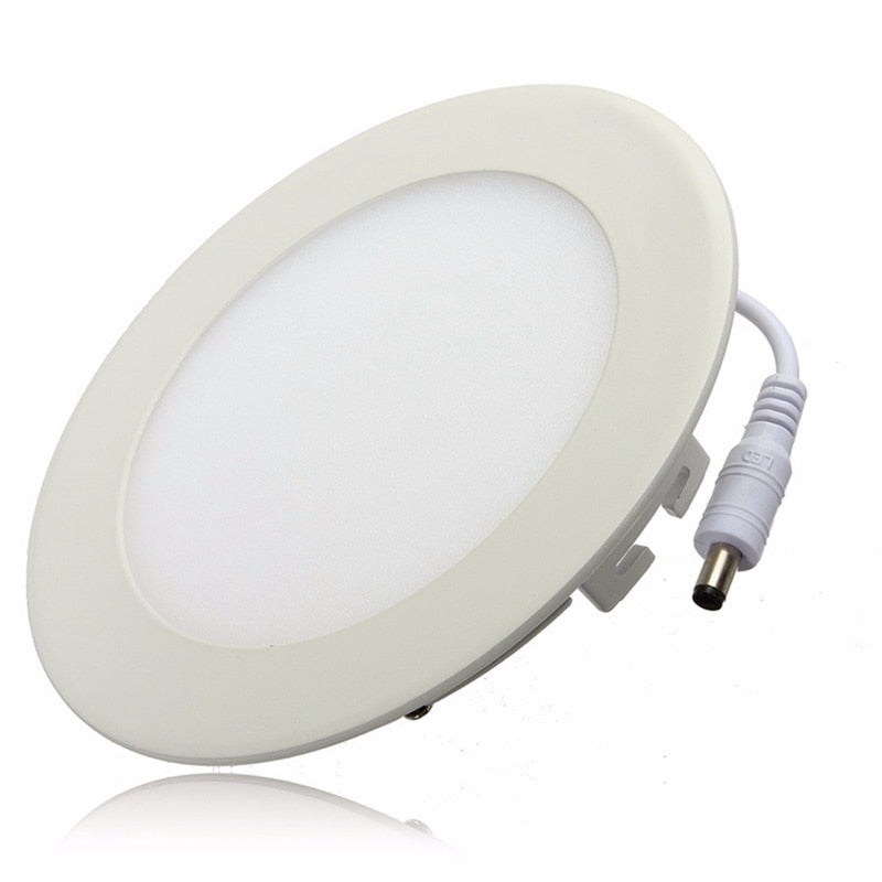 Dimmable LED Downlight 9W Ceiling Round Ultra-thin Power Driver Ceiling Panel Lights Cool/Natural/Warm White 85-265V+LED Driver