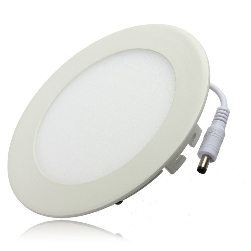 Dimmable LED Downlight 9W Ceiling Round Ultra-thin Power Driver Ceiling Panel Lights Cool/Natural/Warm White 85-265V+LED Driver