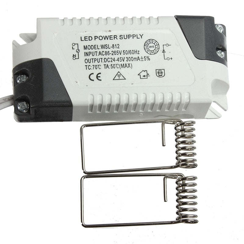 Dimmable LED Downlight 9W Ceiling Round Ultra-thin Power Driver Ceiling Panel Lights Cool/Natural/Warm White 85-265V+LED Driver