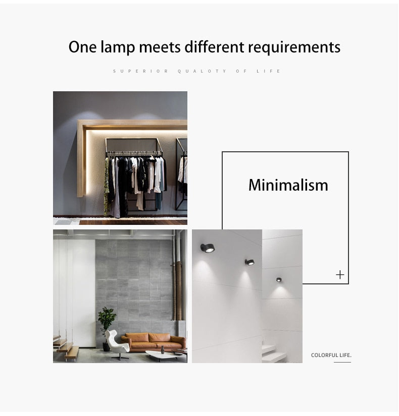 BRGT Led Downlight 3W5W7W12W Recessed Ceiling Lamp Foldable Spotlights Adjustable Focos 85-220V For Kitchen Home Indoor Lighting