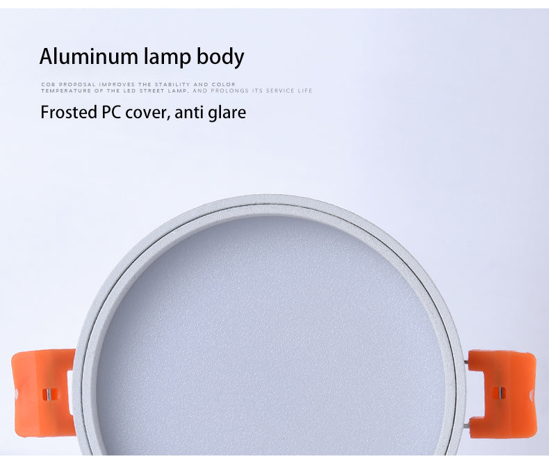 BRGT Led Downlight 3W5W7W12W Recessed Ceiling Lamp Foldable Spotlights Adjustable Focos 85-220V For Kitchen Home Indoor Lighting