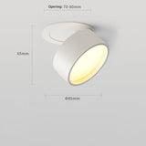 BRGT Led Downlight 3W5W7W12W Recessed Ceiling Lamp Foldable Spotlights Adjustable Focos 85-220V For Kitchen Home Indoor Lighting