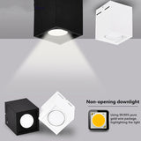 Square COB LED dimmable Downlights 10W 15W 20W 30W Surface Mounted LED Ceiling Lamps Spot Light LED Downlights AC85V-265V