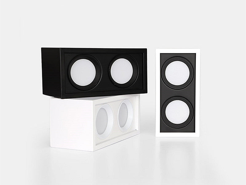 Square COB LED dimmable Downlights 10W 15W 20W 30W Surface Mounted LED Ceiling Lamps Spot Light LED Downlights AC85V-265V