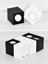 Square COB LED dimmable Downlights 10W 15W 20W 30W Surface Mounted LED Ceiling Lamps Spot Light LED Downlights AC85V-265V