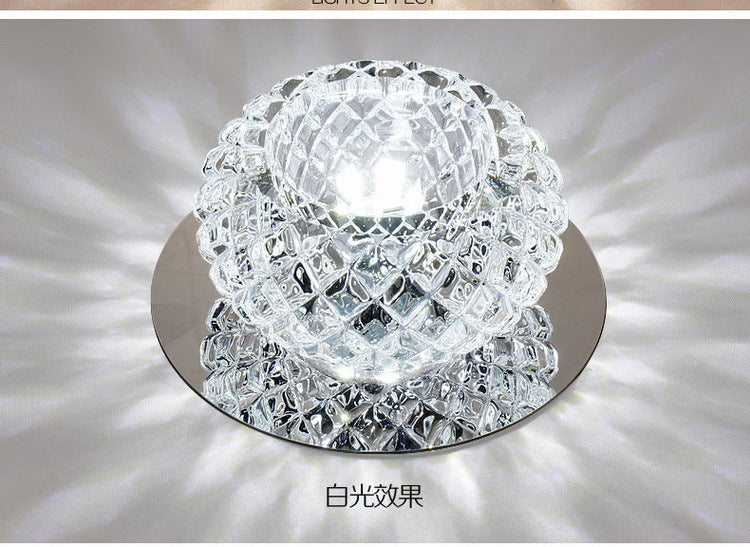 AC110V 220V Surface Mount Crystal 5W Led Downlights Ceiling Spot Light Lamps Porch light For Indoor Bedroom Home lighting DA