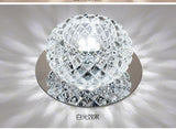 AC110V 220V Surface Mount Crystal 5W Led Downlights Ceiling Spot Light Lamps Porch light For Indoor Bedroom Home lighting DA