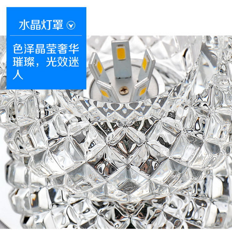 AC110V 220V Surface Mount Crystal 5W Led Downlights Ceiling Spot Light Lamps Porch light For Indoor Bedroom Home lighting DA
