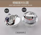 AC110V 220V Surface Mount Crystal 5W Led Downlights Ceiling Spot Light Lamps Porch light For Indoor Bedroom Home lighting DA