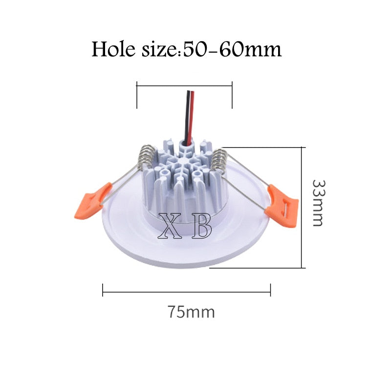 Dimmable Recessed Anti-Glare COB LED Downlights 3W 5W LED Ceiling Spot Lights AC85~265V Background Lamps Indoor Lighting