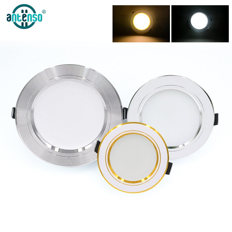 Led Downlight 5W 9W 12W 15W 18W Down Light AC220V Round Ceiling Lamp Led Panel Recessed Spot Light For Home Lighting