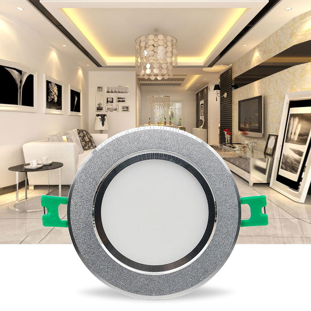 DBF Silver Housing Frosted Len LED Recessed Downlight Brighter Epistar COB LED Ceiling Spot Lamp 5W 7W 10W 12W with Transformer