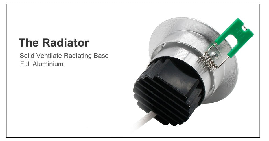 DBF Silver Housing Frosted Len LED Recessed Downlight Brighter Epistar COB LED Ceiling Spot Lamp 5W 7W 10W 12W with Transformer