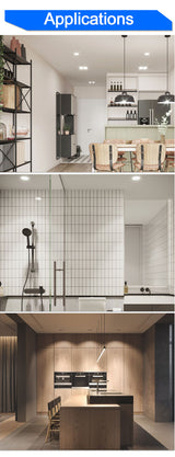 downlight led 3w 5w 3000k 4500K 6000K 5Pcs led Downlight AC 220V ceiling downlight Kitchen living room Indoor recessed downlight