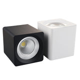Super bright square surface mounted LED dimming downlight 7W 9W 12W 15W 18W 20W AC110-220V COB LED ceiling light spotlight