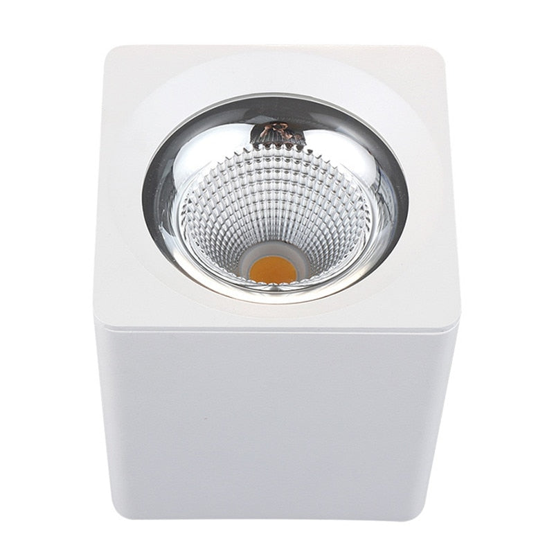 Super bright square surface mounted LED dimming downlight 7W 9W 12W 15W 18W 20W AC110-220V COB LED ceiling light spotlight