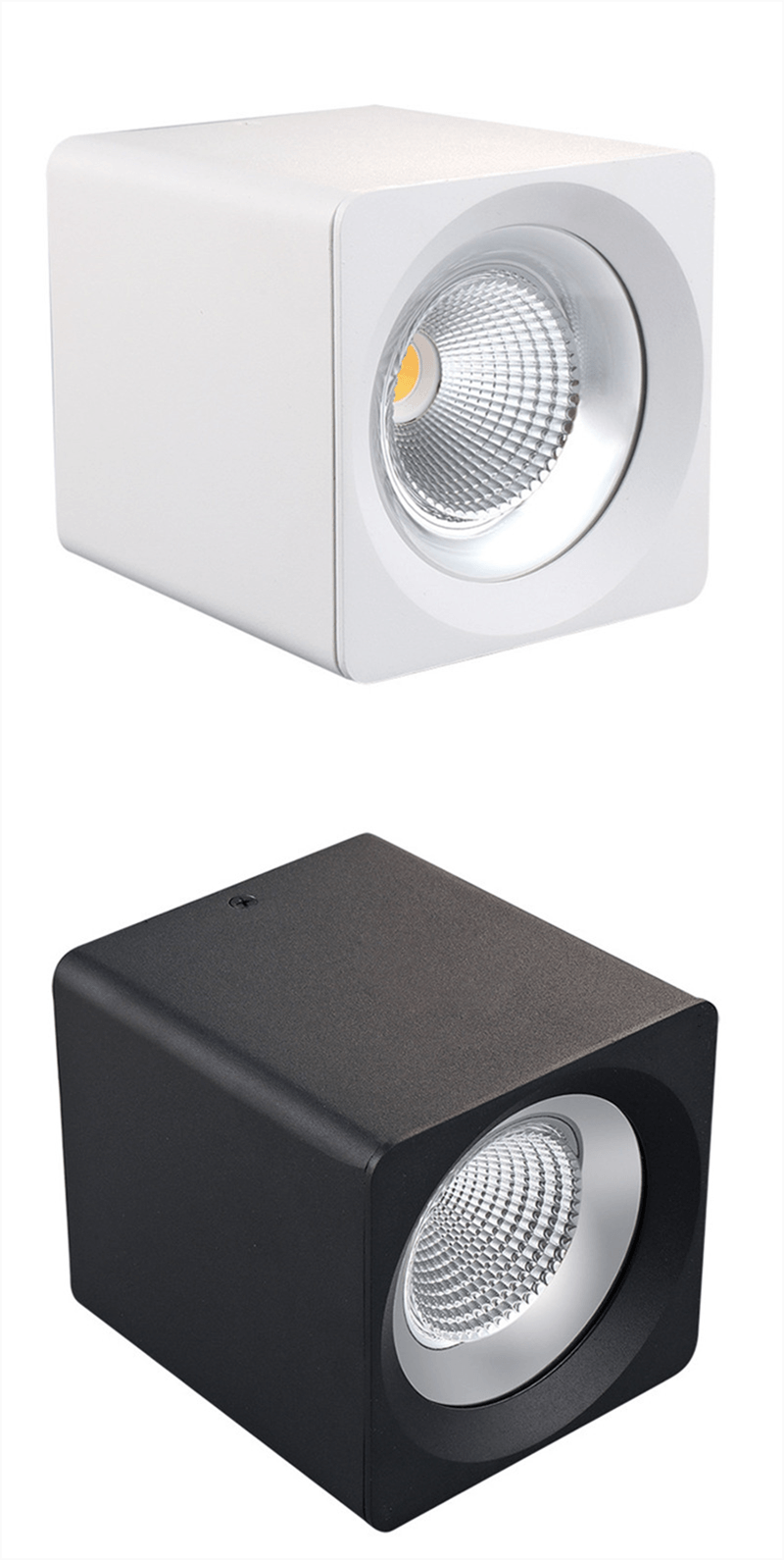 Super bright square surface mounted LED dimming downlight 7W 9W 12W 15W 18W 20W AC110-220V COB LED ceiling light spotlight