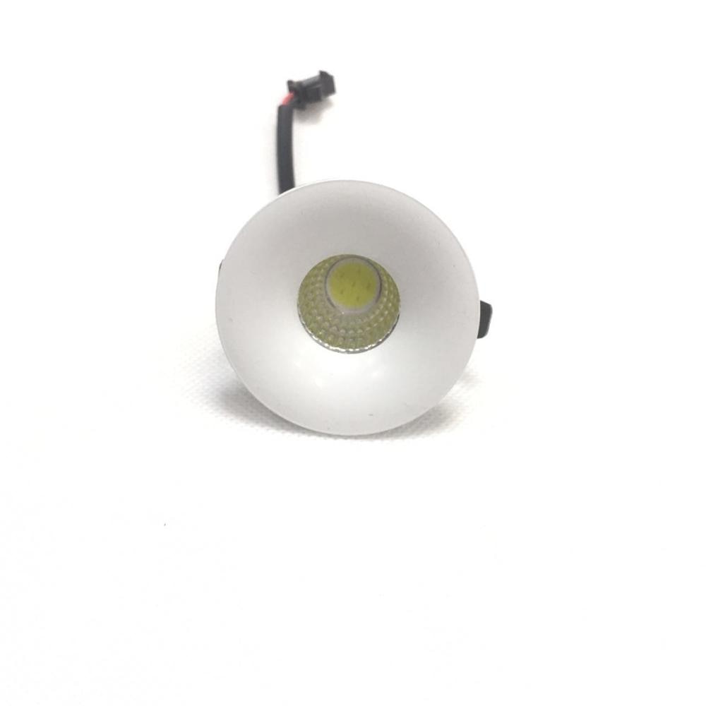 Downlight 10pcs/lot Led Mini Cabinet Downlight 3w Cut Size 40mm Dc12v Black Frame Recessed Ceiling No Flicker Spotlight