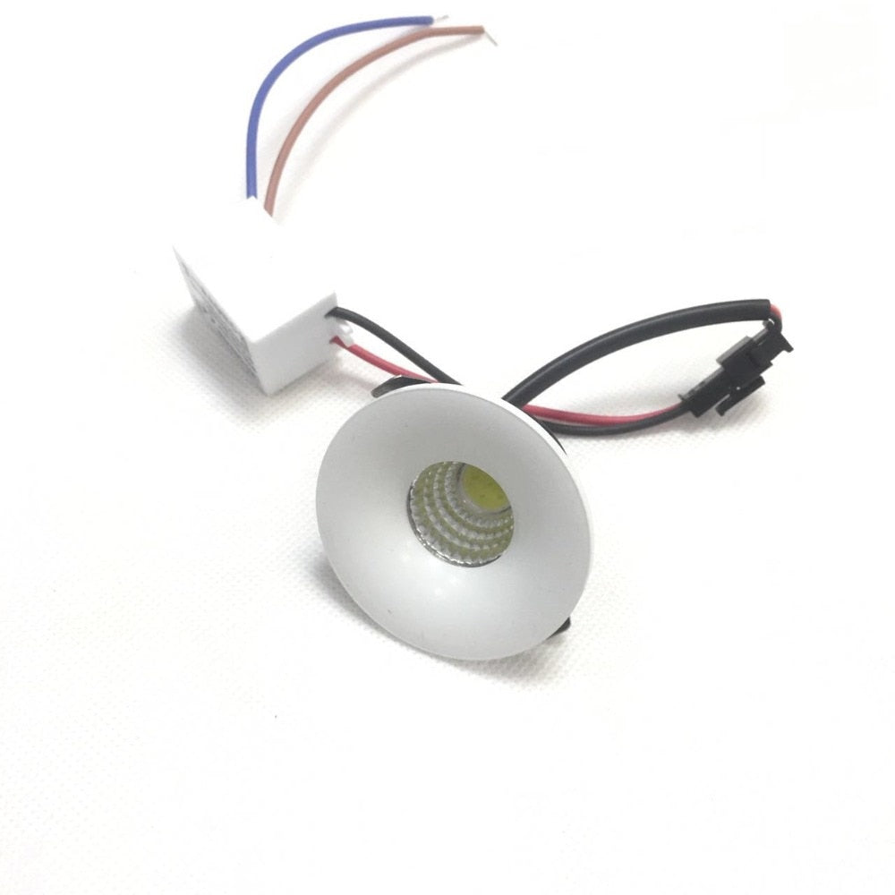 Downlight 10pcs/lot Led Mini Cabinet Downlight 3w Cut Size 40mm Dc12v Black Frame Recessed Ceiling No Flicker Spotlight