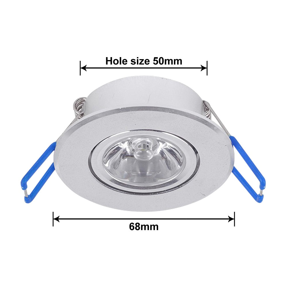 Recessed Downlight Spot LED Ceiling Lamp Indoor Lights 3W AC85-265V Panel Ceiling Light RGB Downlights Round Recessed Spotlights
