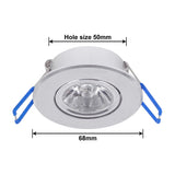 Recessed Downlight Spot LED Ceiling Lamp Indoor Lights 3W AC85-265V Panel Ceiling Light RGB Downlights Round Recessed Spotlights