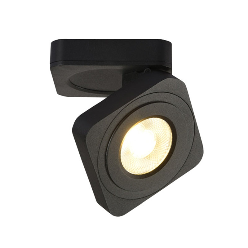 Foldable LED Surface Mounted Downlight 5W 7W 10W  Ultra-thin Square 360 Degree Rotatable 3000K/4000K/6000K Ceiling Spot Light