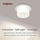 Puchen Surface Mounted Ceiling Downlight Lamp LED Acrylic Ceiling Fixtures Nordic Cob Spot Light For Bedroom Kitchen Home Bar
