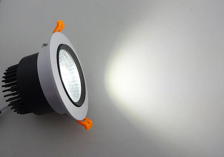 LED COB Downlight Dimmable ac110-240V 5w 7w 9W 12W Recessed Led ceiling lamp Spot light Bulbs Indoor Lighting