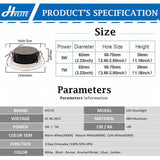 3-Step Dimmable Waterproof 5W AC 85V-265V LED Downlight IP44 Home Bathroom Round Ceiling Lamp Warm White Cold White Spotlight