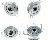 led downlight Aluminum Material 5PCS LED 1w/3W No dimmable/dimmable  Exhibition light display lamp 110-220V