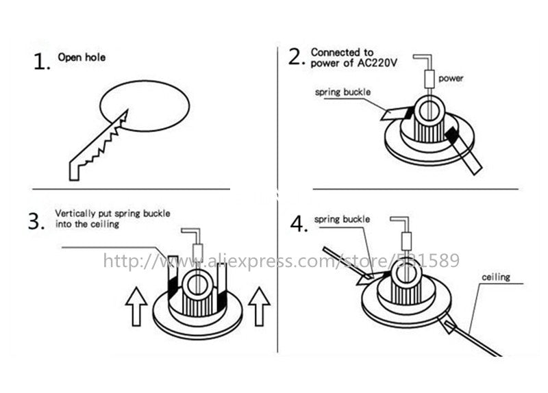 led downlight Aluminum Material 5PCS LED 1w/3W No dimmable/dimmable  Exhibition light display lamp 110-220V