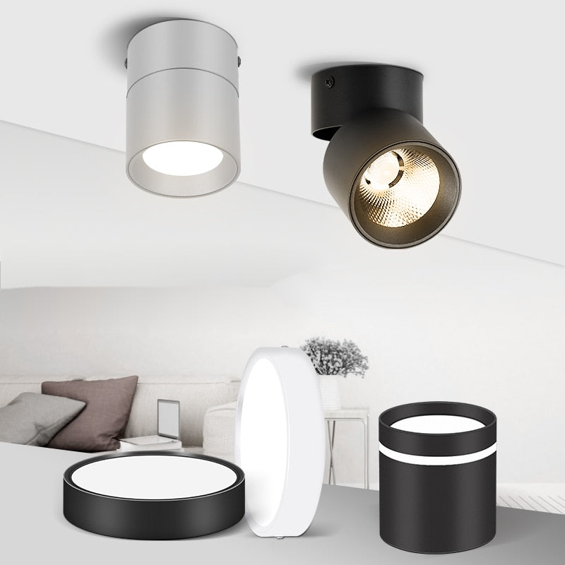 Led Down Light Spot LED Downlights 220V 5W/10/15/25W Spotlight Lights Surface Mounted Lamp for Indoor Lighting Kitchen Ceiling