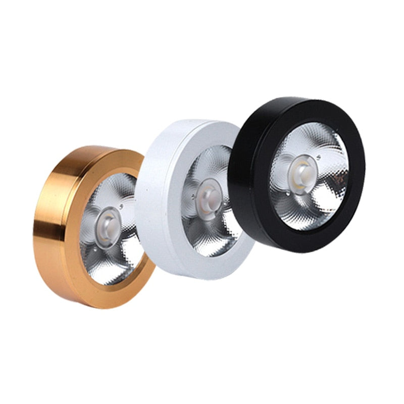 Ultra-Thin LED Downlights 5W 7W 12W COB LED Ceiling Spot lights AC85-265V Under Cabinet Lights Warm Cold White Indoor Lighting