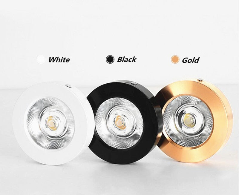 Ultra-Thin LED Downlights 5W 7W 12W COB LED Ceiling Spot lights AC85-265V Under Cabinet Lights Warm Cold White Indoor Lighting