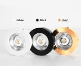 Ultra-Thin LED Downlights 5W 7W 12W COB LED Ceiling Spot lights AC85-265V Under Cabinet Lights Warm Cold White Indoor Lighting