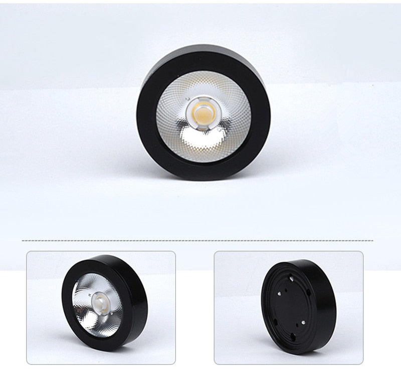 Ultra-Thin LED Downlights 5W 7W 12W COB LED Ceiling Spot lights AC85-265V Under Cabinet Lights Warm Cold White Indoor Lighting