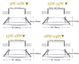 5W 7W 9W 12W Waterproof LED Downlight Dimmable Warm White Cold White 3 Color Recessed LED Lamp Spot Light AC85-265V