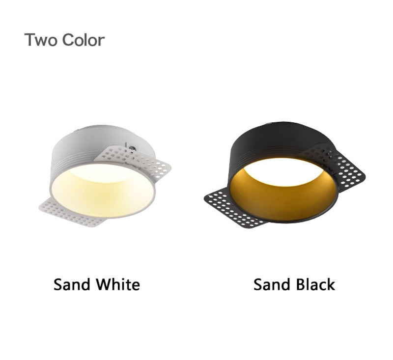 Recessed Led Downlight Round COB Dimmable Spotlight Ceiling Spot Light 220V Downlights Led Empotrable for Kitchen Living Room