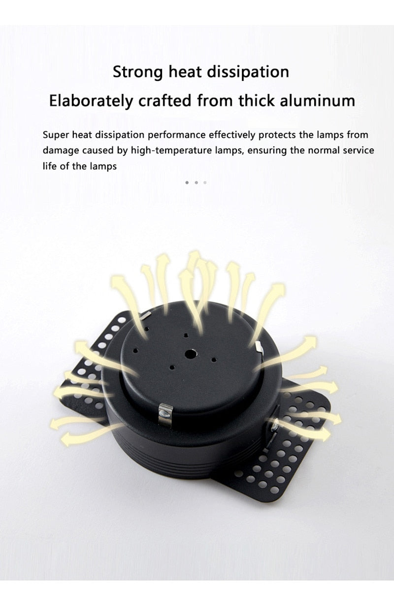 Recessed Led Downlight Round COB Dimmable Spotlight Ceiling Spot Light 220V Downlights Led Empotrable for Kitchen Living Room