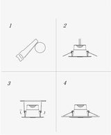 Round Recessed LED Downlight Ultra-thin White Black 5W 7W 9W 12W 15W 18W 21W 24W AC85-265V LED Ceiling Light Indoor Lighting