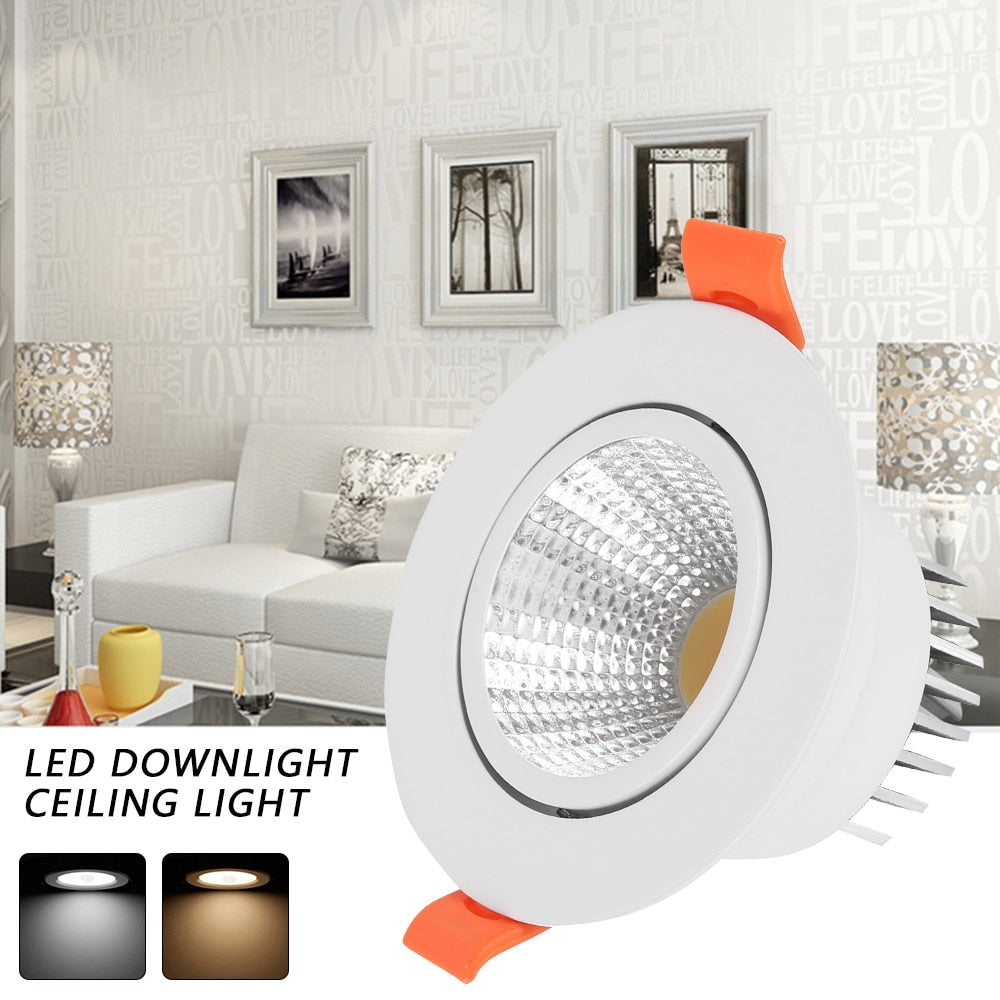 Ivory White Warm Light Home Downlight Hole Light 3000K 6000K 5W LED Aluminum Downlight Ceiling Light for Domestic and Commercial