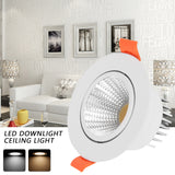 Ivory White Warm Light Home Downlight Hole Light 3000K 6000K 5W LED Aluminum Downlight Ceiling Light for Domestic and Commercial