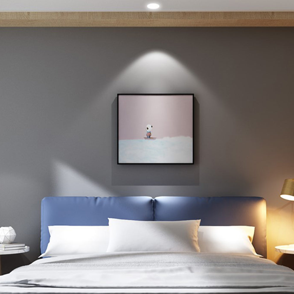 Ivory White Warm Light Home Downlight Hole Light 3000K 6000K 5W LED Aluminum Downlight Ceiling Light for Domestic and Commercial