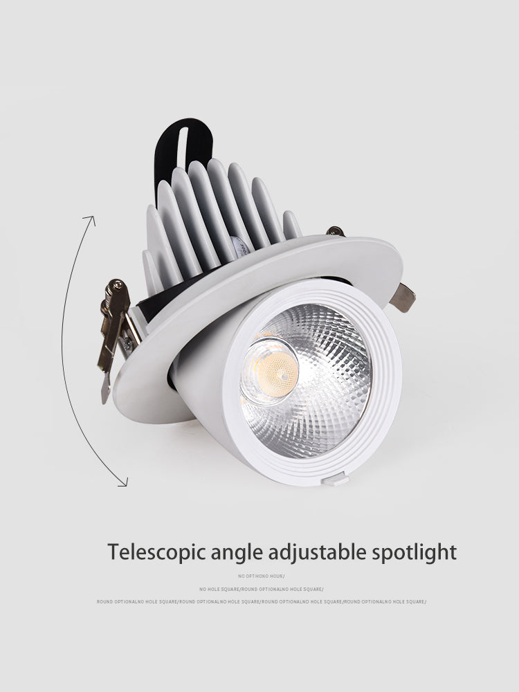 BRGT LED Spotlights Recessed 360° Rotation Adjustment Ceiling Lamp 7W 75mm Downlight Foco For Kitchen Bathroom Indoor Lighting