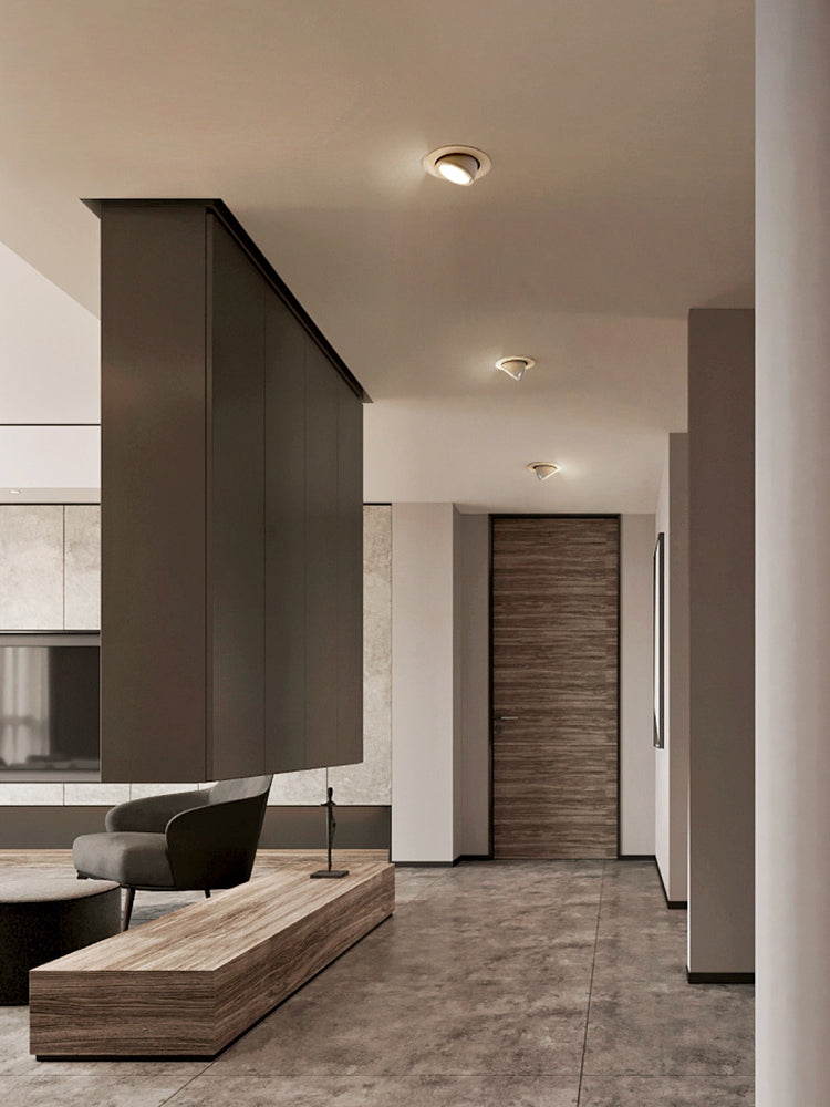 BRGT LED Spotlights Recessed 360° Rotation Adjustment Ceiling Lamp 7W 75mm Downlight Foco For Kitchen Bathroom Indoor Lighting