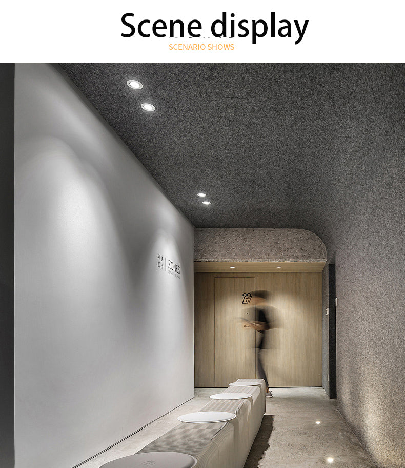 BRGT LED Spotlights Recessed 360° Rotation Adjustment Ceiling Lamp 7W 75mm Downlight Foco For Kitchen Bathroom Indoor Lighting